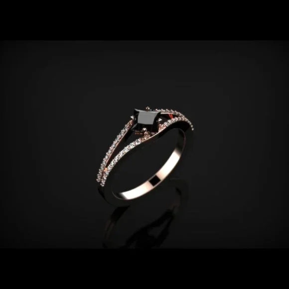 Black Diamond Ring - Picture 3 of 3